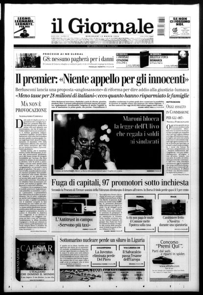 Il giornale : quotidiano del mattino